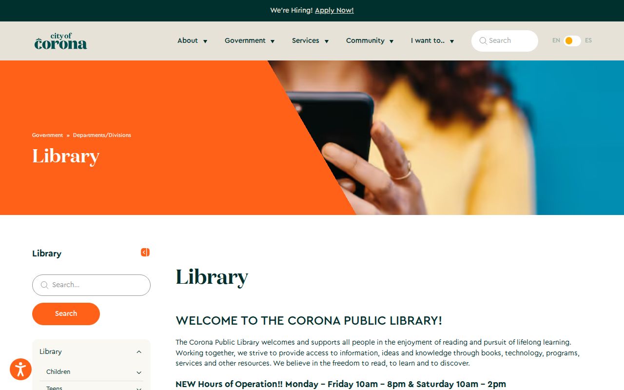 Corona city directory Corona Public Library local history resources