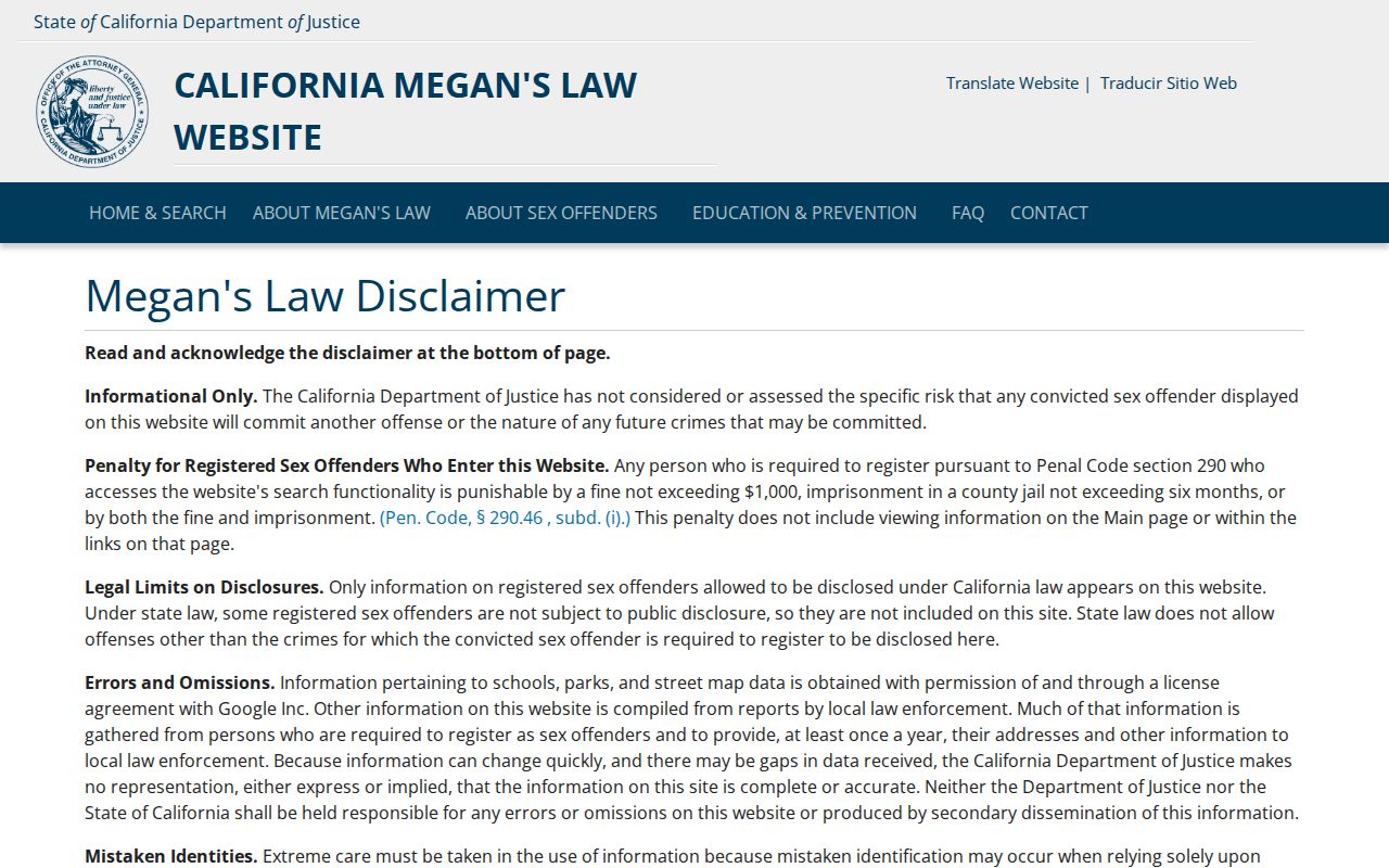 Corona neighbors privacy research using California Megan's Law